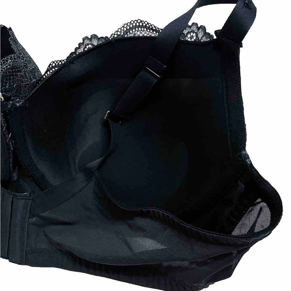 Cacique Seriously Sexy Boost Balconette Bra Black Lace 46C NWT - Picture 5 of 8